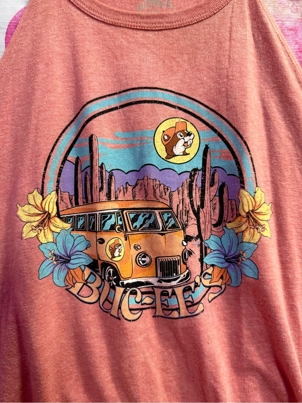 Buccees high neck tank top with Volkswagen van Size M